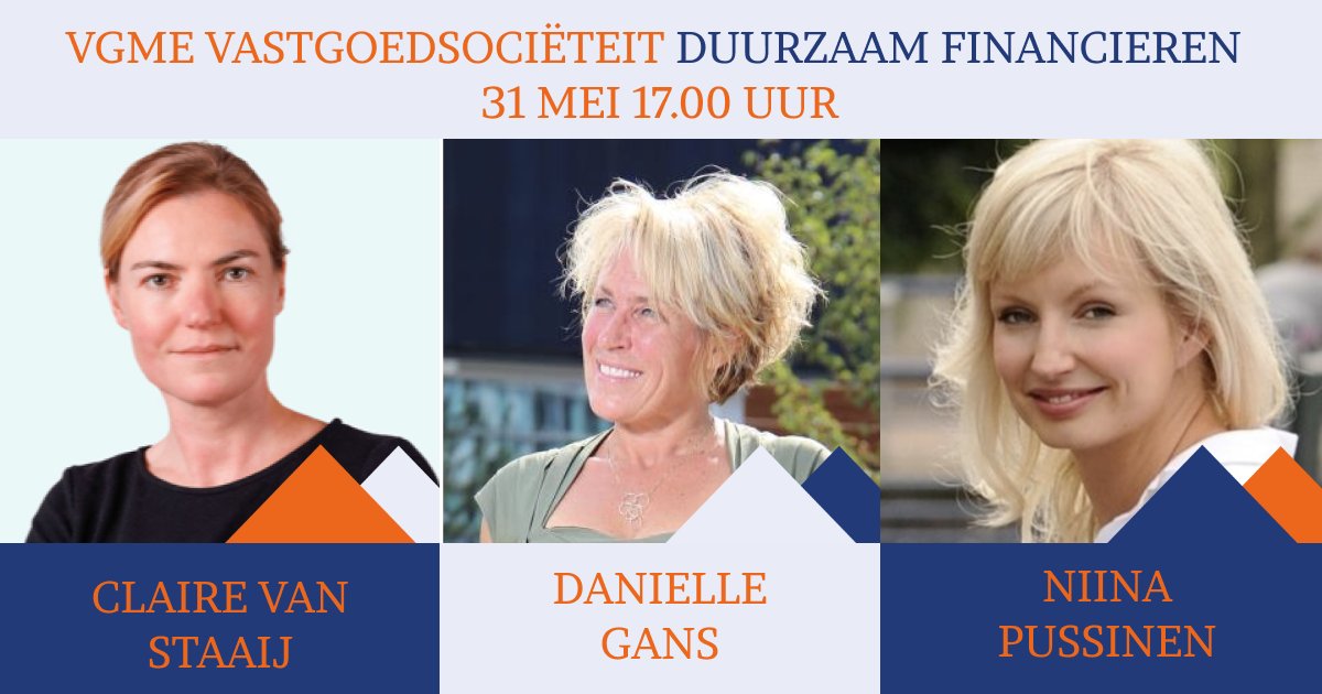 "1 jan. 2023 is niet ver meer. Het is nu noodzaak voor verduurzaming, maar hoe realiseer je dat als het niet ten koste mag gaan van het verdienmodel?" Op 31 mei praten Niina Pussinen, Claire van Staaij en Danielle Gans van ABN AMRO Bank je bij over Duurzaam Financieren in CIRCL.