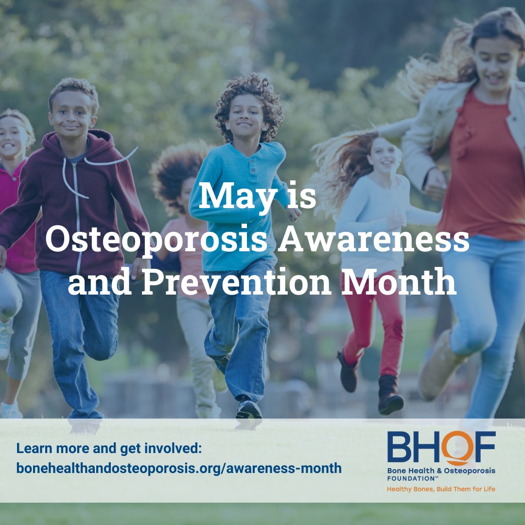 bonehealthBHOF's tweet photo. Childhood and young adulthood are bone-building years! Weight-bearing #exercise &amp;a healthy diet rich in #calcium &amp; #vitaminD are important for reaching peak bone mass. https://t.co/ohlgYuvs82 #BeBoneStrong #ExerciseTo Maximize #OAPM2022 #OsteoporosisAwareness https://t.co/rGsVdPjrpK