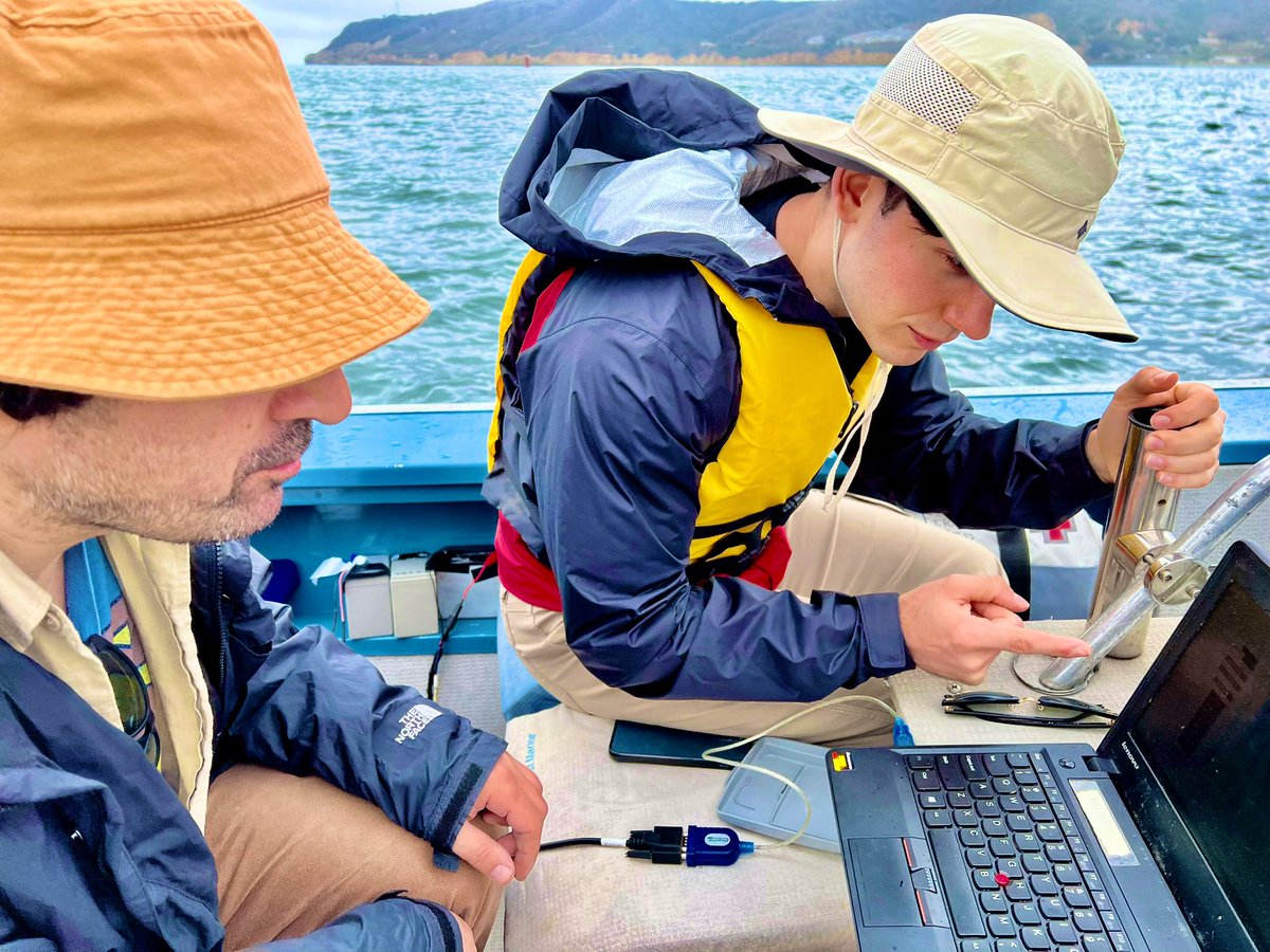Geophysics goes waterborne! Take a look at our PhD students Klaudio Peshtani and Morris Peshtani along with Dr. Dimitrios Ntarlagiannis at the North Island Naval Air Station in San Diego. Thanks to <a href="/USGS/">USGS</a> for their great help. #hydrogeophysics <a href="/USNavy/">U.S. Navy</a> <a href="/flynavy/">flynavy</a> <a href="/USGSwaterCA/">California Water | USGS</a>