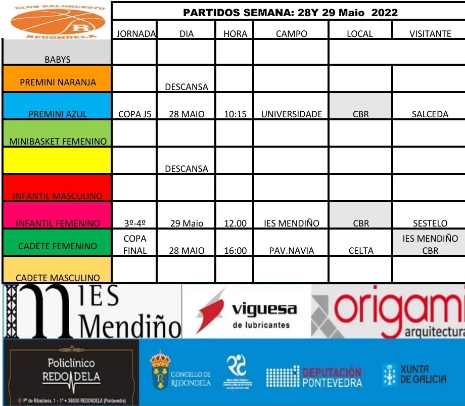 scoobby07's tweet photo. Partidos CBR, 28 e 29 de Maio.
O sábado, outra final para o noso equipo Cadete Feminino.
O domingo, as nenas infantiles xogan polo 3°-4° posto.
Arriba,  Redondela!👏🧡🧡🏀🏀🧡🧡 https://t.co/MmvKDoY2kX