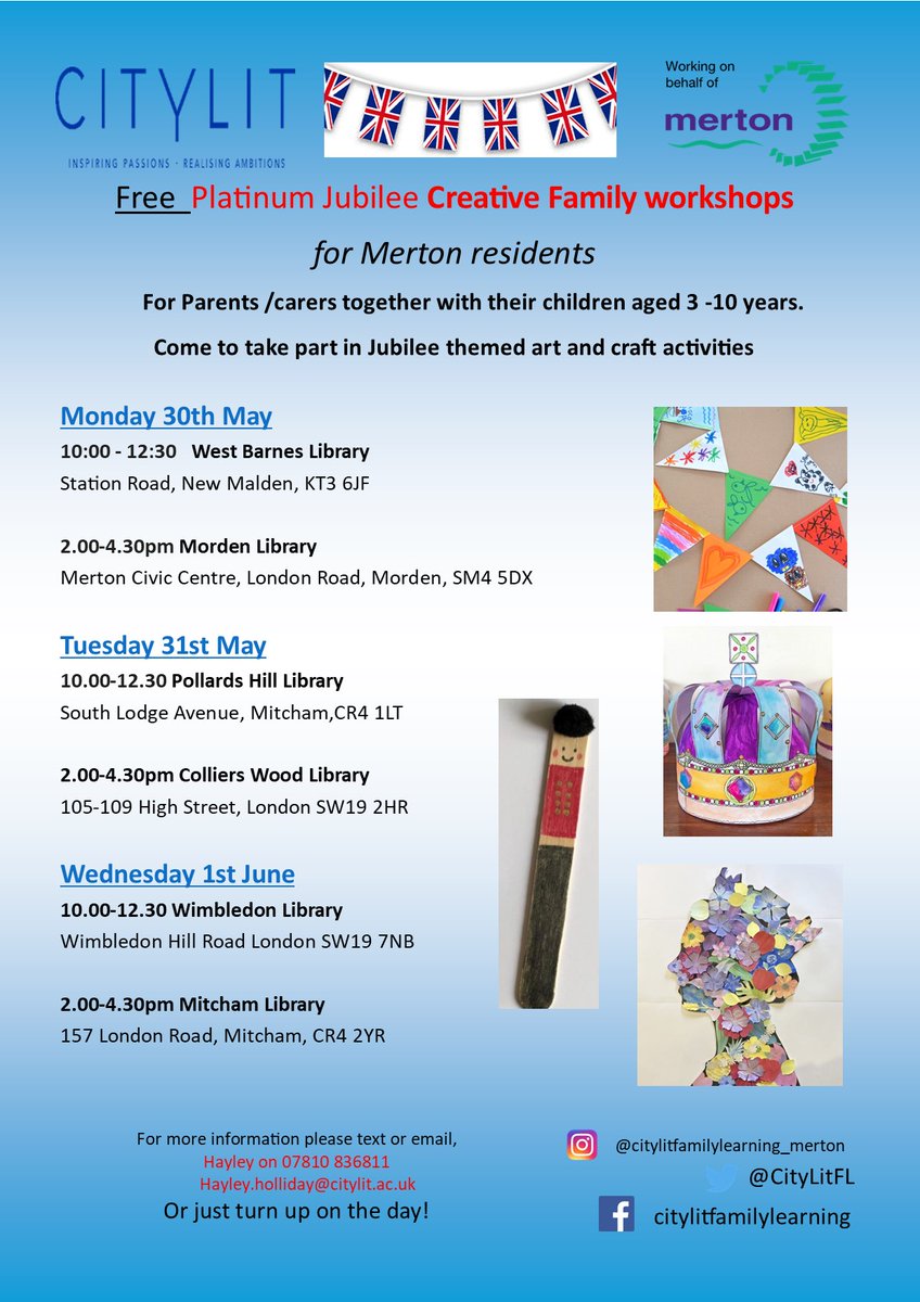 City Lit Family Learning, on line - on Zoom tweet media