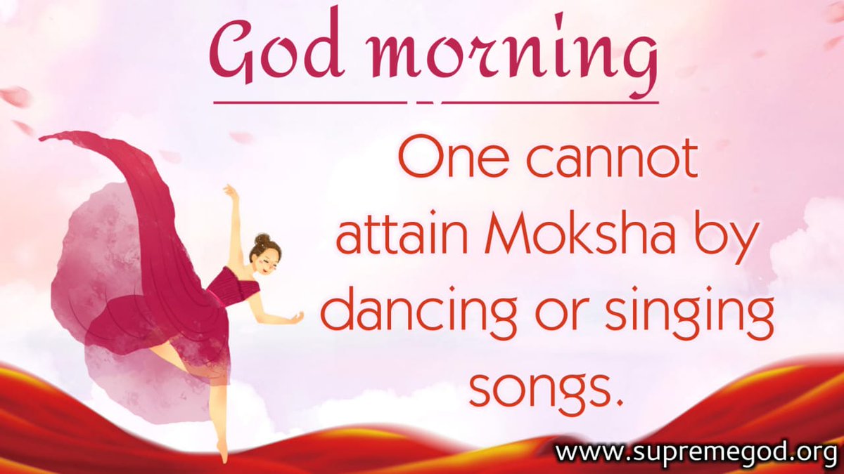 sudhishkumar88's tweet image. 🌅 #GodMorningFriday
One can not attain Moksha by dancing or singing songs. ~ @SaintRampalJiM

&quot;To get more information, Kindly Visit- SANT RAMPAL JI MAHARAJ Youtube Channel.&quot;