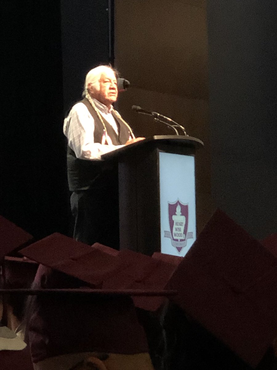 Beautiful greetings &amp; message from Elder Bruce Starlight. “Enjoy today as tomorrow you start a new life.”
#HWWclassof2022