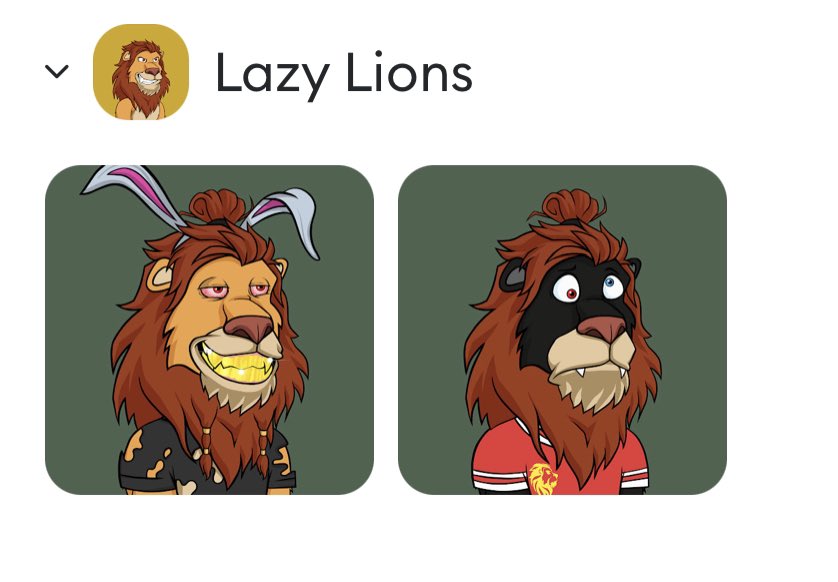 🚨big news today🚨

I have officially joined the <a href="/LazyLionsNFT/">Lazy Lions 👑</a> pride. Biggest thanks ever to <a href="/RichFoxClub/">Rich Fox Club</a>. I am where I am because of you! 😍