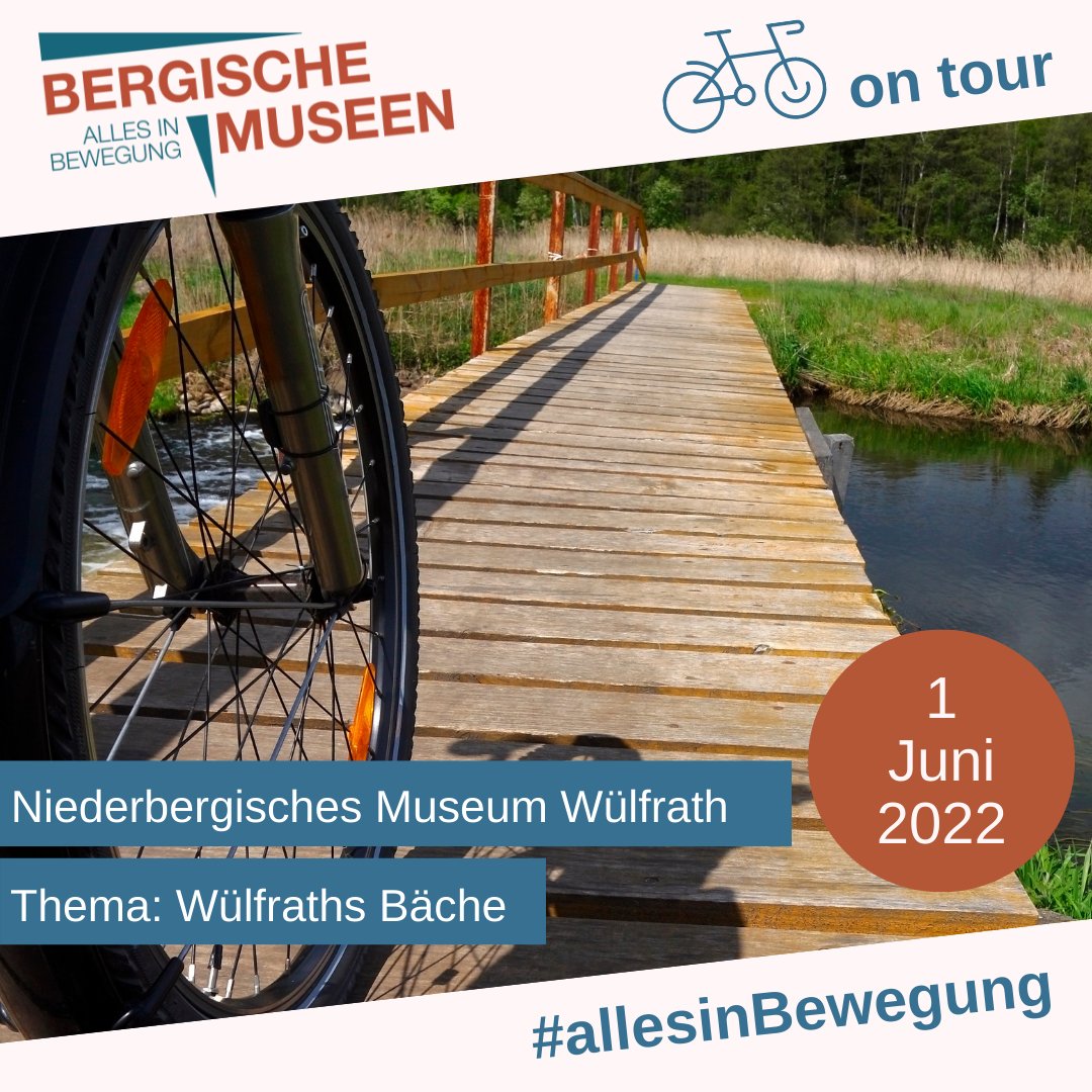 BergischeMuseen's tweet photo. 🚲Nun sind sie endlich wieder da: die geführten Radtouren des #NiederbergischesMuseum #Wülfrath im #neanderland. Passend zum Wetter geht es diesmal hinaus in die Natur, auf die #Niederbergbahntrasse und entlang von Düssel und Mettmanner Bach.
https://t.co/OX1HiRdPxu https://t.co/wsXdyPrMRN