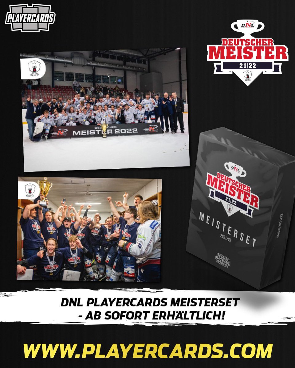 Die <a href="/ebjuniors/">Eisbären Juniors</a> sind dieses Jahr erstmals Meister in der DNL geworden. Das dazugehörige Playercards Meisterset ist ab sofort auf www.playercards.von erhältlich!