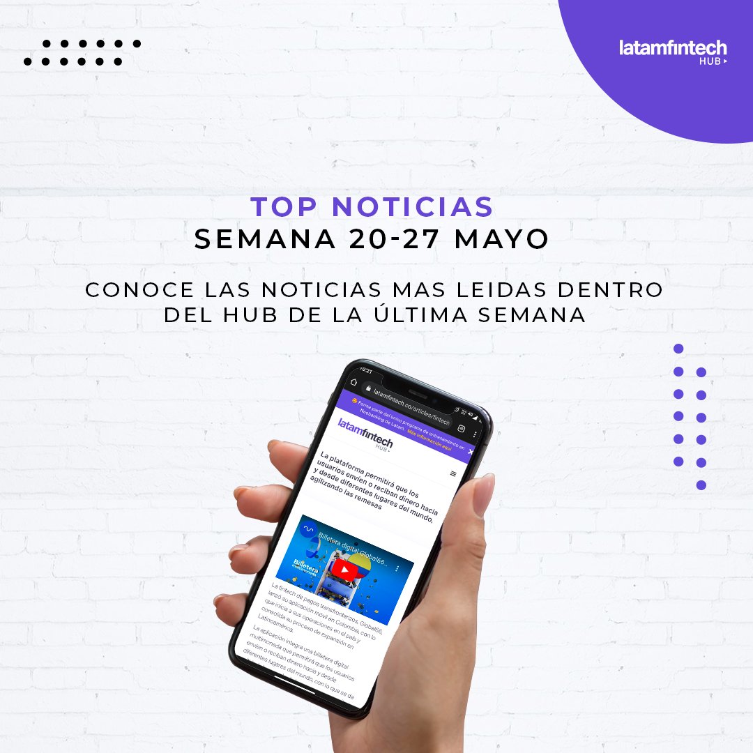 latamfintechhub's tweet photo. Conoce las noticias más leídas dentro del hub esta semana, entre ellas destacamos a Fintechs como @nubank, @MiPaisaMx, @somostrii y @joinBelvo
Top1: https://t.co/YzXyB9jfSx
Top 2: https://t.co/FuV4U3Yuyx
Top 3: https://t.co/aLcMwWMJIv
#fintechnews #ecositemafintech #topnoticias https://t.co/ZxrHAqfyxL