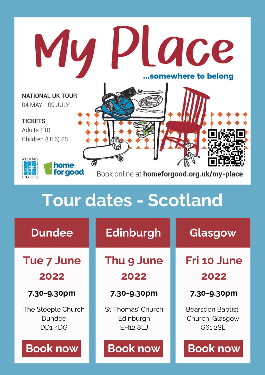 Happy Friday!🥳 

To end our week, we want to shine our #TFN_Spotlight on a brand new play about four individuals with experience of care. Their stories highlight that everyone needs a safe &amp; loving home where they can thrive.👏🧡
🔗For more info: homeforgood.org.uk/events/riding-…
<a href="/Home4Gd/">Home for Good</a>