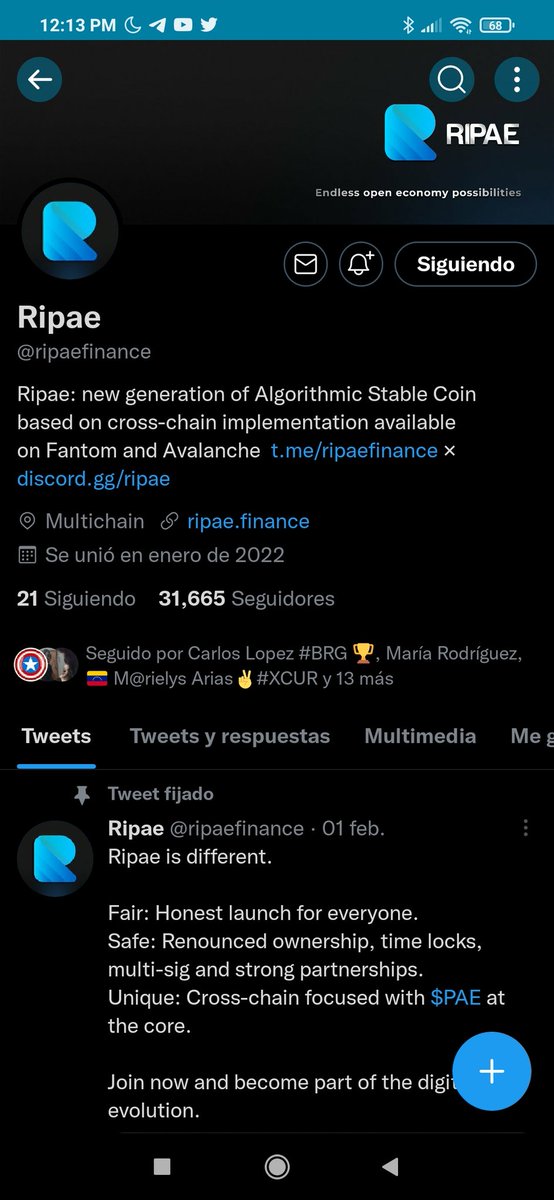 MaraRod01's tweet photo. @ripaefinance @0xPolygon @beefyfinance @MultichainOrg @QuickswapDEX @QiDaoProtocol @PolygonDaily @Polygon_Space1 All Task Done ✅

❣️ @AngelEn87600869 
❣️ @LuisRon4252
❣️ @yennycla 

#Giveaway https://t.co/qiUwfSiExE