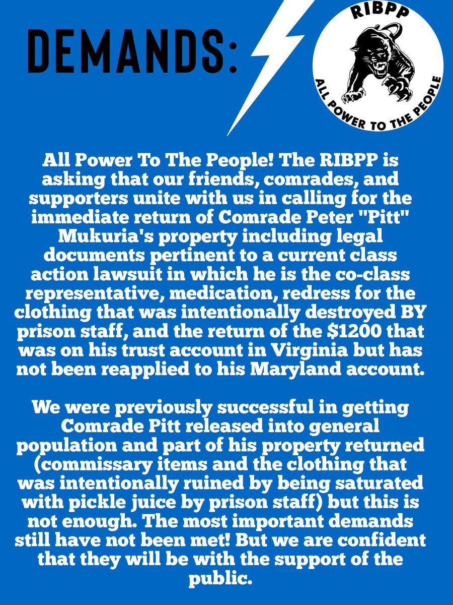 Revolutionary Intercommunal Black Panther Party tweet media