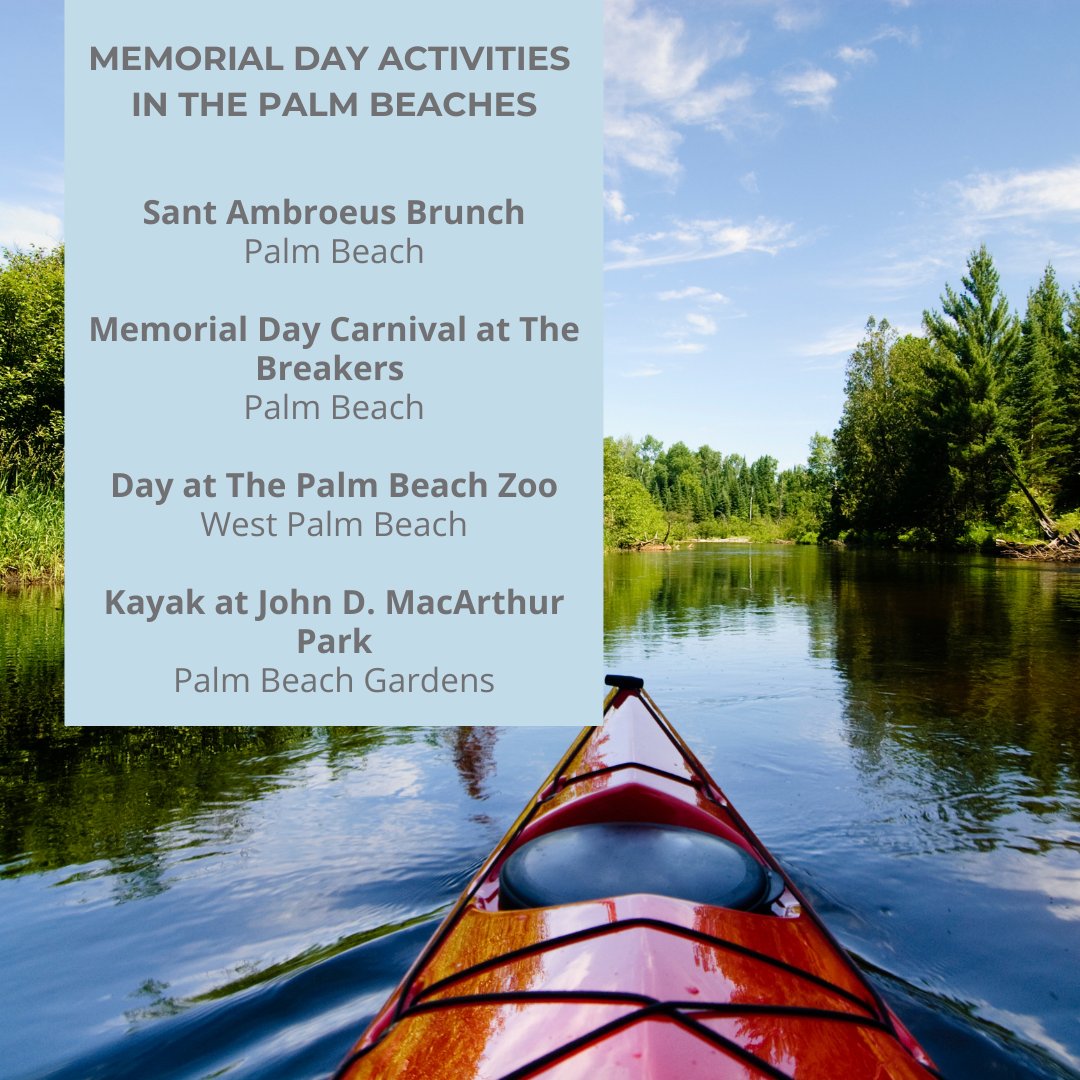 If you are looking for some family fun, take a look at Old Palm Real Estate's suggested events this #MemorialDayWeekend!