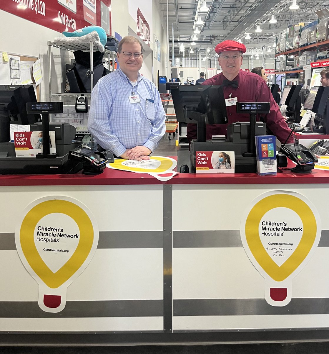 eliz_landwehr's tweet photo. Huge shoutout to Eagan @Costco for being absolute fundraising ROCKSTARS during their @CMNHospitals campaign. To help get people excited, today is HAT DAY! Kids are getting the care they need at their local CMN hospital, @GilletteChildrn, because of these dedicated Miracle Makers! https://t.co/VWk18NtkEF