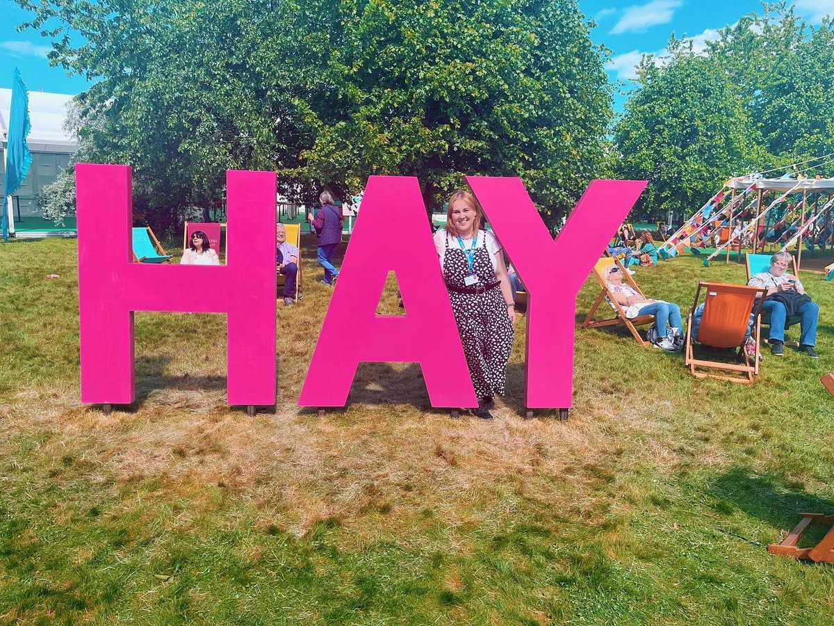 MissWestonEng's tweet photo. What a wonderful day we had at the Hay-On-Wye book festival with such an incredible group of young people. I feel so honoured to be able to teach these amazing students and it has been a pleasure to share this brilliant day full of love and joy for books 📚 https://t.co/zc7jVGJIra