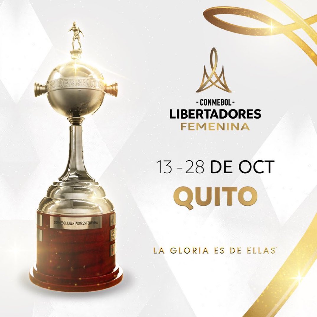 HABEMUS SEDE 🏟🇪🇨🏆

A #LibertadoresFEM 2022 será realizada em Quito, no Equador, entre os dias 13 e 28 de outubro!

#AGlóriaÉDelas