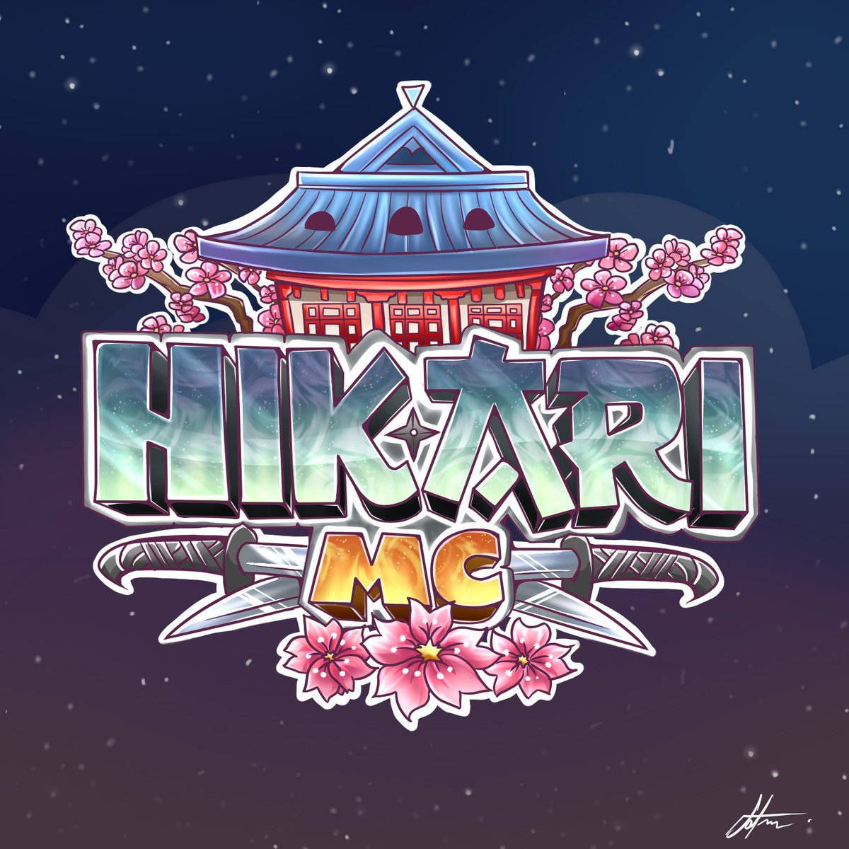 HikariMC logo commission :) Really fun to make