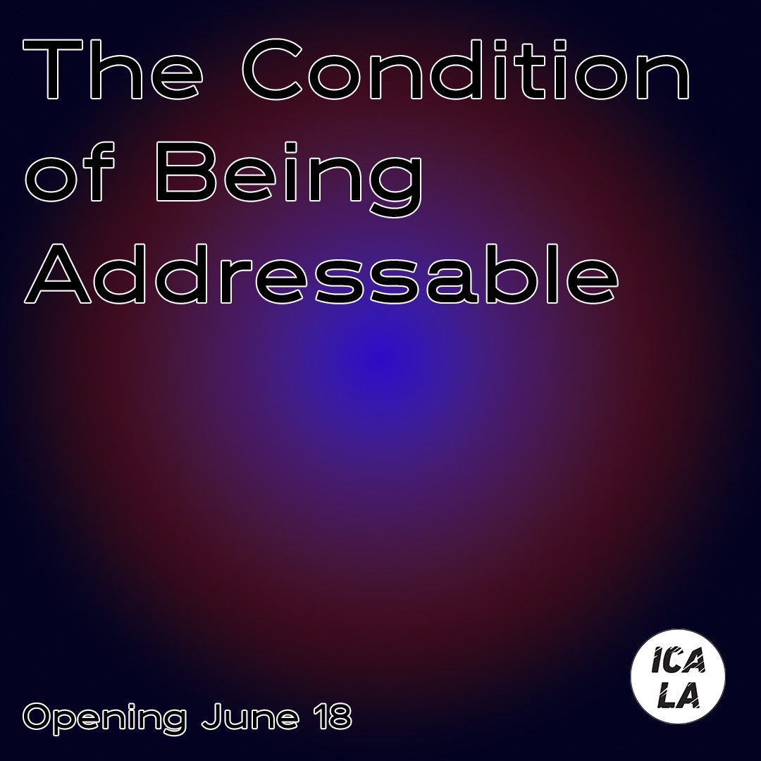 LegacyRussell's tweet photo. After 6+ years and a pandemic delay this tender show opens @theicala // join us in celebrating 25 artists spanning disciplines, generations, visions, utterances ⭐️ https://t.co/KghazigSmO #ClaudiaRankine #JudithButler #Citizen #TheConditionofBeingAddressable https://t.co/EMd5h0uYe5