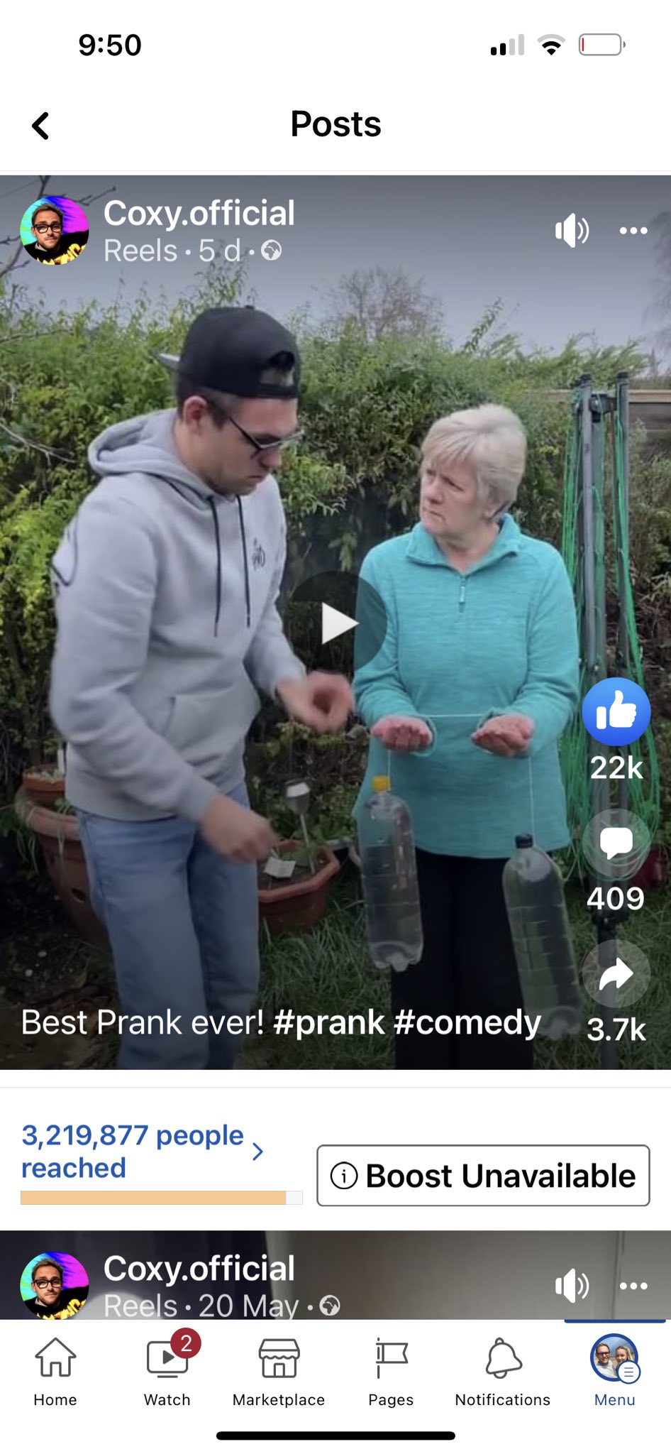 coxy.official on Twitter "Getting Proper decent views on Facebook