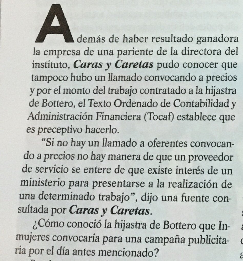 La campaña publicitaria para el Mides encargada a la hijastra de la directora de Inmujeres, Mónica Bottero: sin llamado. <a href="/CarasyCaretasuy/">Caras & Caretas</a>