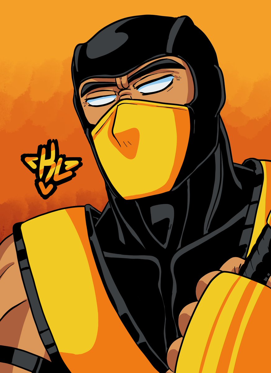 KnightLineArt's tweet photo. Had to follow up the Klassic Sub-Zero with a Scorpion to match of course! #Scopion #MortalKombat https://t.co/TbAP8l95iS