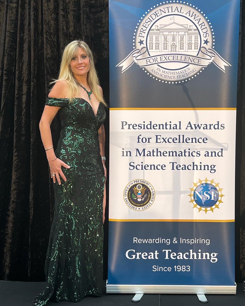 SCMSchools's tweet photo. Sara Hoover, @SCMBeiger PLTW Teacher, received her #PAEMST earlier this week in Washington, D.C. Mrs. Hoover is one of only 117 recipients throughout the United States. This is an elite award for a teacher to receive &amp; only 2 teachers from Indiana received this award. @EducateIN https://t.co/TY54tS5Kk8