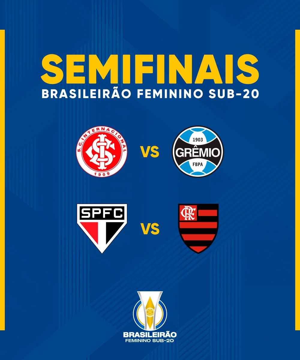 Brasileirão Feminino Neoenergia on X: Confrontos e chaveamento definidos ✓  Esse é o caminho para o título do #BrasileirãoFemininoNeoenergia 2022! Quem  vai levantar a taça? Vamos descobrir a partir do próximo final