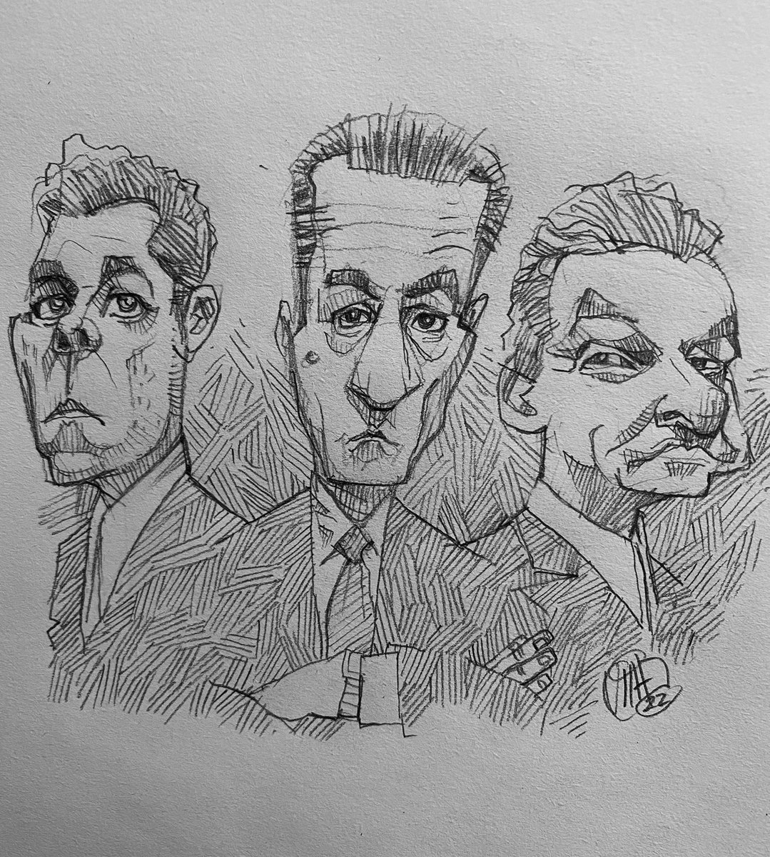 Hoy nos ha dejado “Uno de los nuestros”… Ray Liotta… DEP… mi caricatura en el recuerdo de un grande del cine