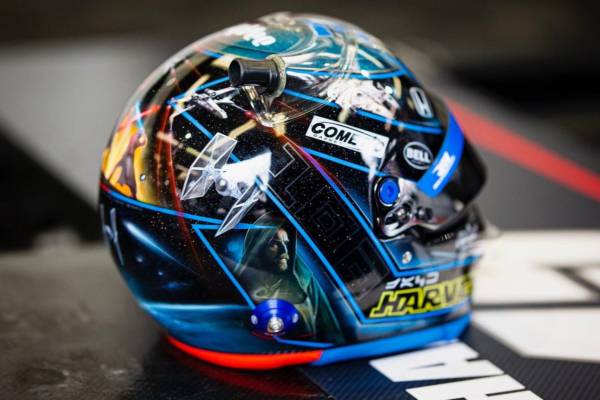 jack_harvey93's tweet photo. This is so wizard, Ani

In honour of #Kenobi and the 45th anniversary of #StarWars… this is my 106th #Indy500 helmet 🤩 I love Star Wars and no doubt my younger self with this one. Thank you @PolenDesignsInc for this incredible work of art! 

@HyVee // @IndyCar // @RLLracing https://t.co/5fc0x0ucxK