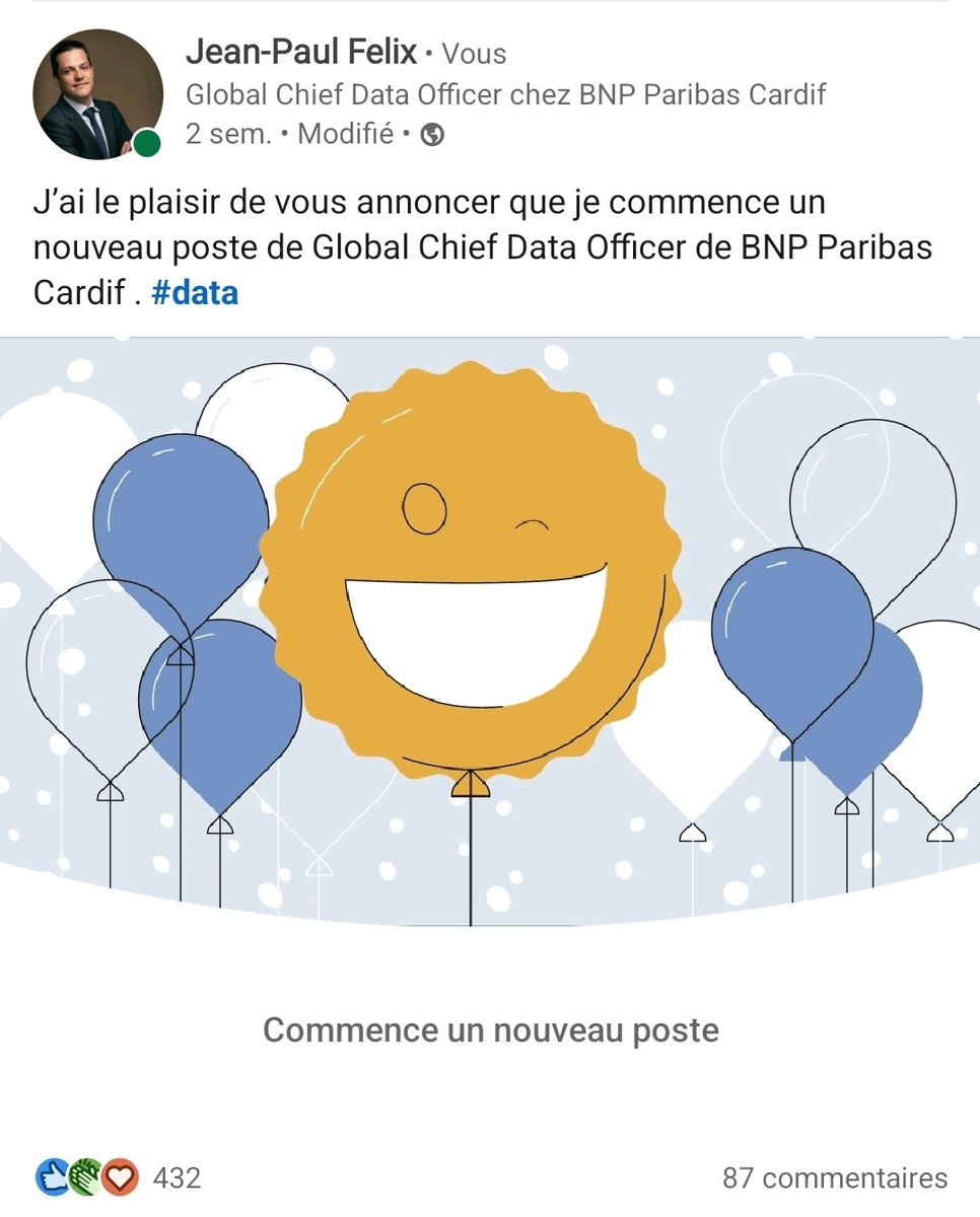 New position Chief #Data Officer ! Let us go 👍😊