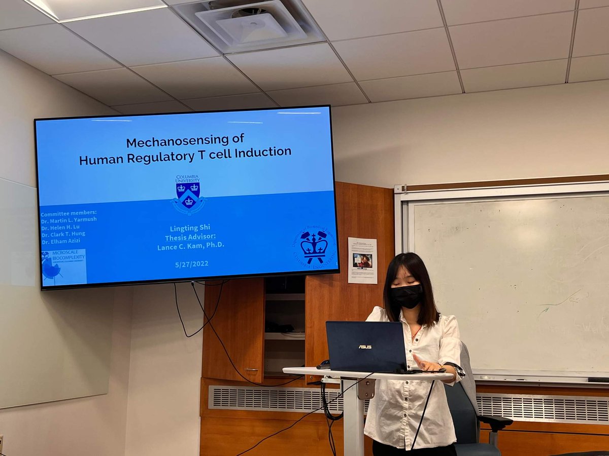 KamLabCU's tweet photo. And congratulations to Dr. Lingting Shi, who also defended this week on her work on Treg mechanosensing. We look forward to following her work as she continues on for a postdoc in the Columbia BME department. Hurray @shi_lingting! https://t.co/QB311GAUEi