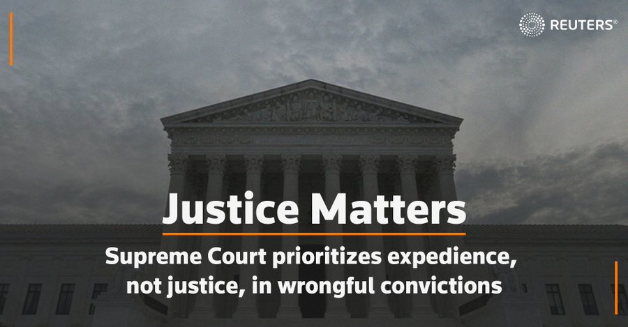 SCOTUS ruled this week that people in state prison don't have the constitutional right to present evidence to support claims they weren’t adequately represented. The move effectively guts a safeguard against judicial error or misconduct, writes <a href="/hassankanu/">Hassan Ali Kanu</a> reut.rs/3z18uiy