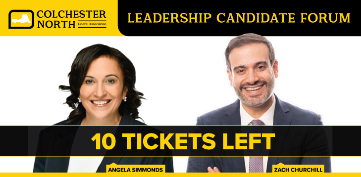 CNorthLiberals's tweet photo. There are only 10 tickets for our upcoming Leadership Candidate Forum with @AngelaForNS and @zachchurchill at the Peg Hall in Masstown. If you'd like to attend, and you haven't already, be sure register now https://t.co/SymzFFnLCT #nspoli #cbpoli #cdnpoli https://t.co/L7HRyOjcIX