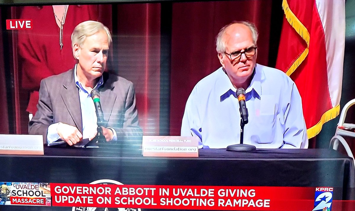 resistance_ms's tweet photo. During Gov Abbott's press conference #DonMcLaughlin actually used the words "blown away" when talking about the ongoing investigation of the #UvaldePoliceCowards 
Talk about tone deaf 😠 https://t.co/we3scPByHQ