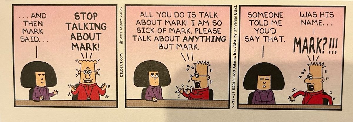 markwms's tweet image. Dilbert has heard enough. #KeepMyNameOutYoMouth