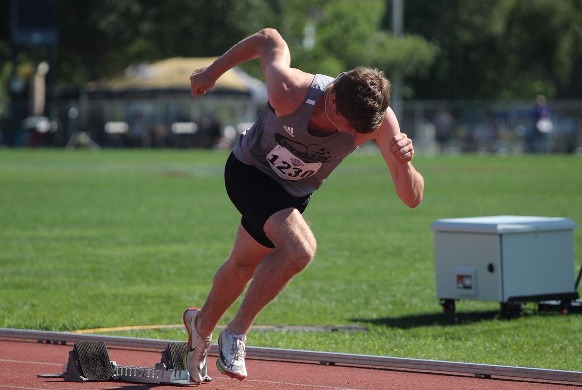 MVNU_Cougars's tweet photo. He does it again! Erich Rhodeback takes his second All-American honor of the day in the 400 hurdles! Rhodeback finished 8th to lock up a spot on the podium! @run__naz https://t.co/s0eKOLM5fA