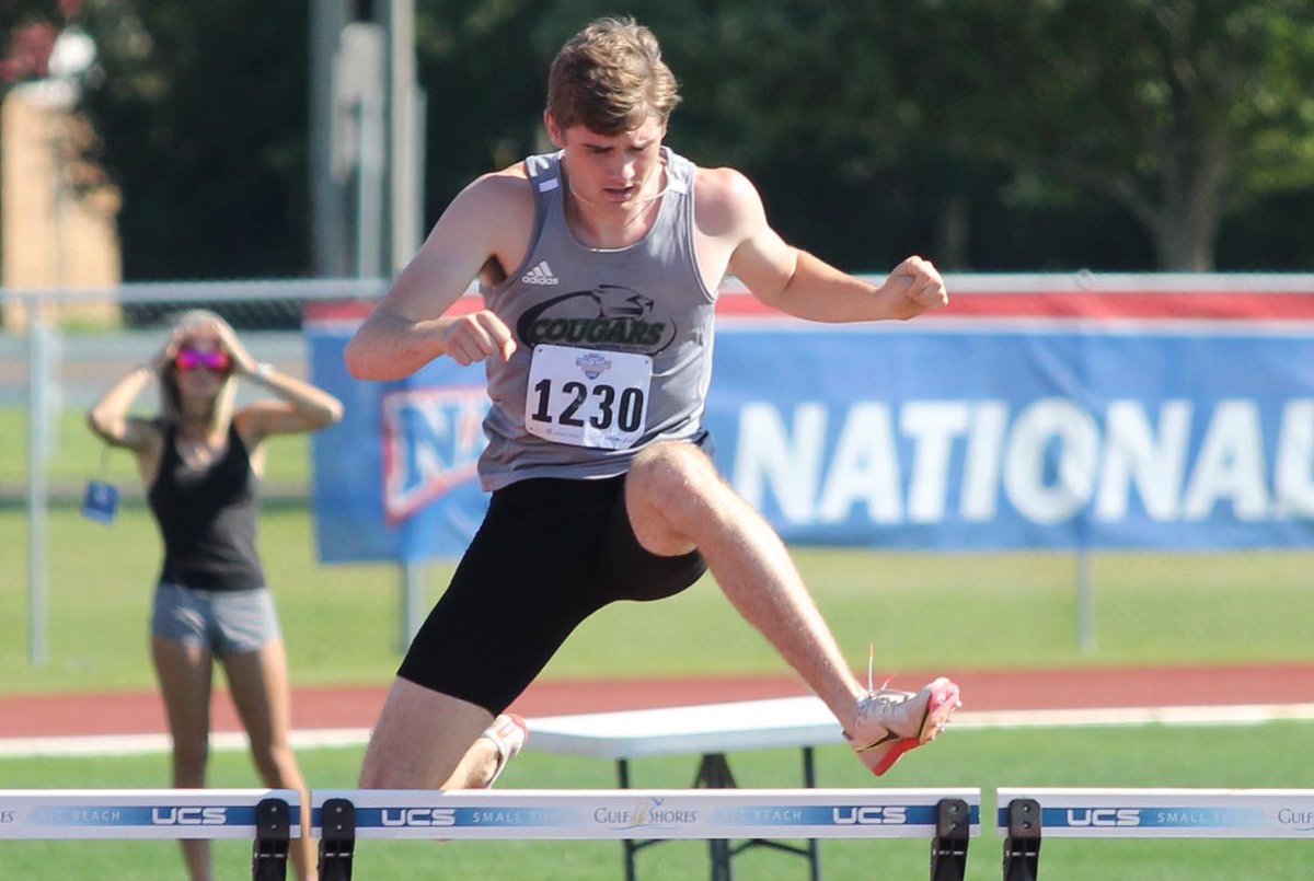MVNU Athletics (@mvnu_cougars) on Twitter photo He does it again! Erich Rhodeback takes his second All-American honor of the day in the 400 hurdles! Rhodeback finished 8th to lock up a spot on the podium! <a href="/run__naz/">MVNU Track & Field and Cross Country</a> He does it again! Erich Rhodeback takes his second All-American honor of the day in the 400 hurdles! Rhodeback finished 8th to lock up a spot on the podium! <a href="/run__naz/">MVNU Track & Field and Cross Country</a>