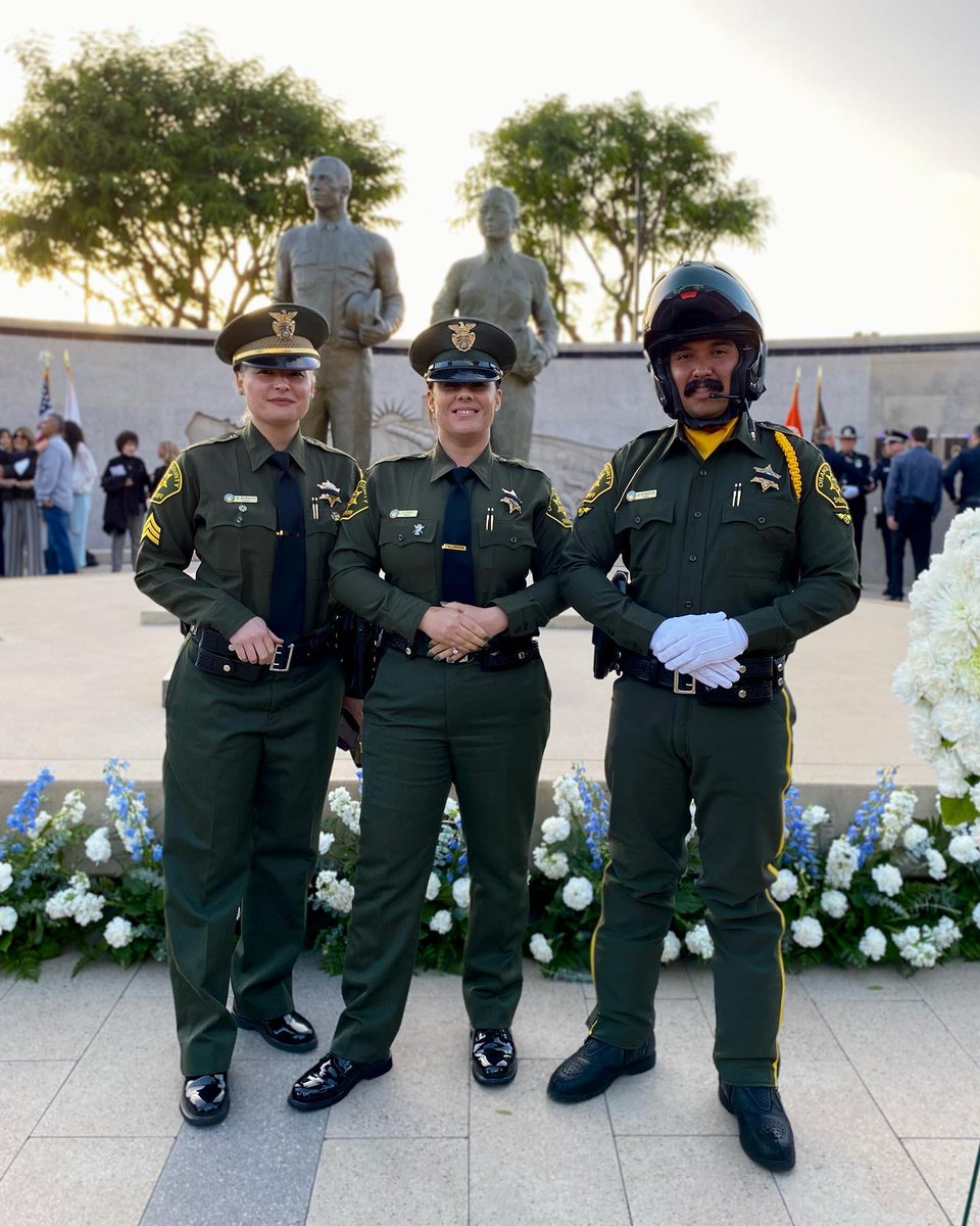 OCSheriff's tweet photo. Last night we gathered with our brothers and sisters from agencies across the County to honor the 53 officers and deputies who were killed in the line of duty throughout our county’s history at the 2022 Orange County Peace Officers’ Memorial. https://t.co/Kx11C9f7II