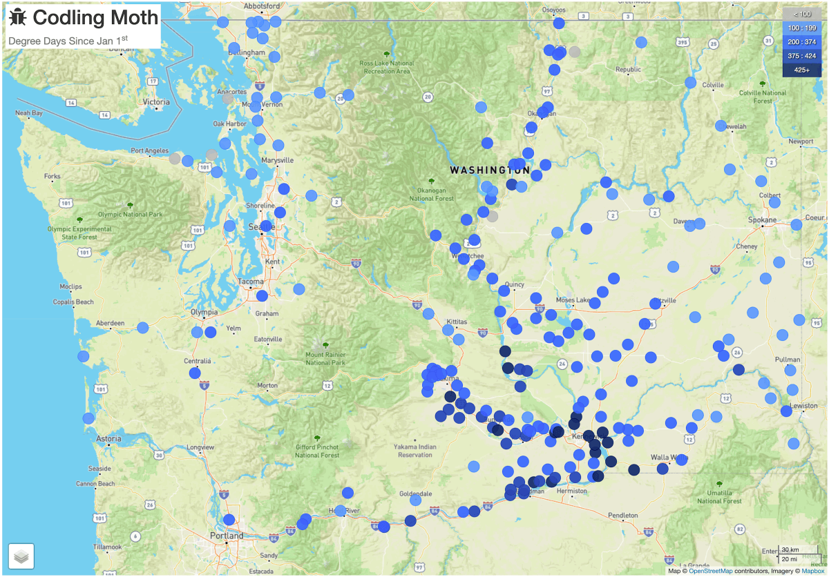 wsuDAS's tweet photo. See the current codling moth DD map for WA State
https://t.co/bJ0rrHLTGl https://t.co/ZUoDlxoVNm