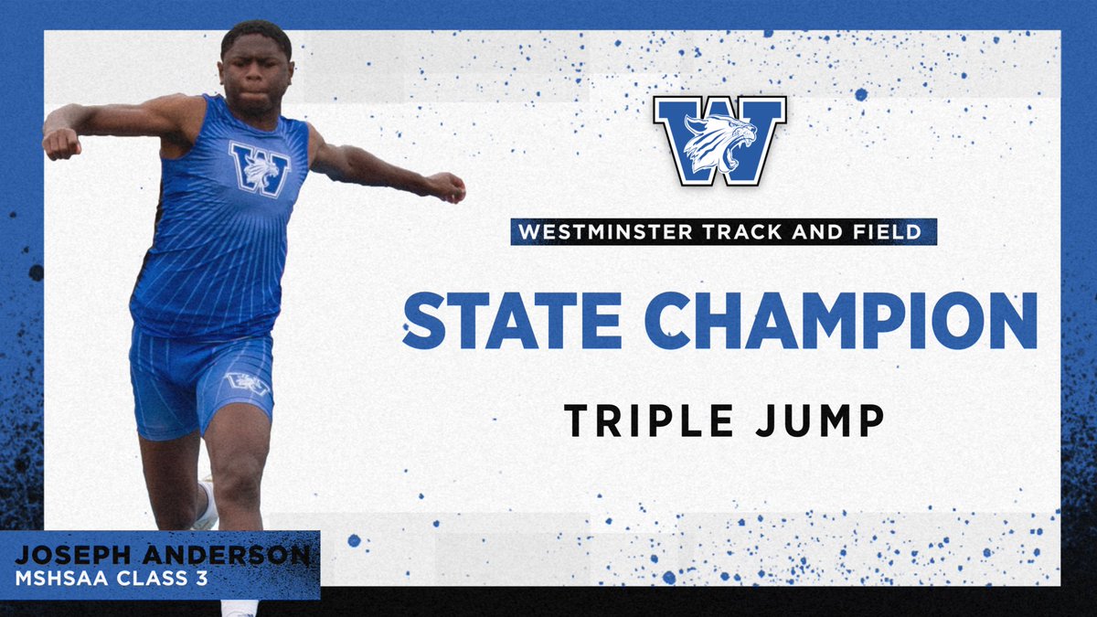 We have our first <a href="/WCATrack/">WCATrack</a> state champion of the weekend! Congrats <a href="/josephAnderso3/">Joseph Anderson</a> and #GoCats!