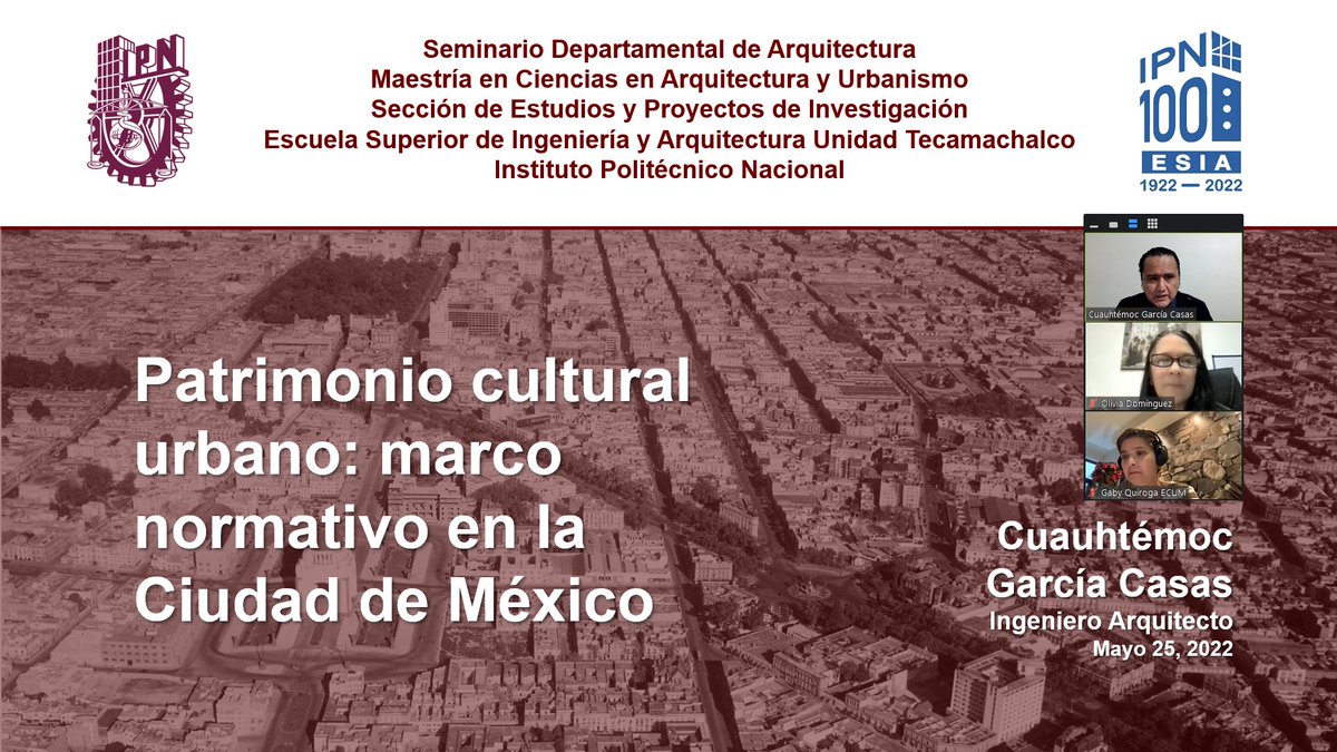 cuauhttemoc's tweet image. Un honor regresar a casa y compartir con mi gran familia #SEPI #ESIATecamachalco @IPN_MX #100Años y amistades que me acompañaron en esta hermosa sesión. @quiroga100 @arqmago1983 @yazalara1

Enlace a grabación en YouTube:
youtu.be/o4zBt9brCo4