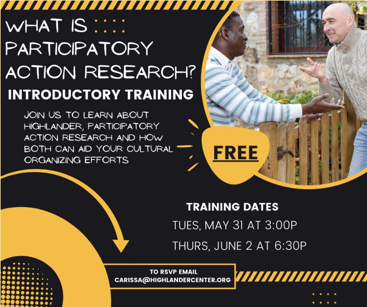 HighlanderCtr's tweet photo. Participatory Action Research (PAR) challenges the belief that only academics or trained professionals can produce accurate information, and instead recognizes information as POWER and puts that power in the hands of people seeking to overcome problems in their daily lives. https://t.co/uhDjZPQDJG