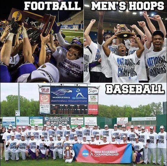 8 years ago today <a href="/UWWAthletics/">Warhawk Athletics</a> completed the ultimate sweep.

“The odds of this trifecta were 1 in 38,618,370.” - <a href="/nytimes/">The New York Times</a>