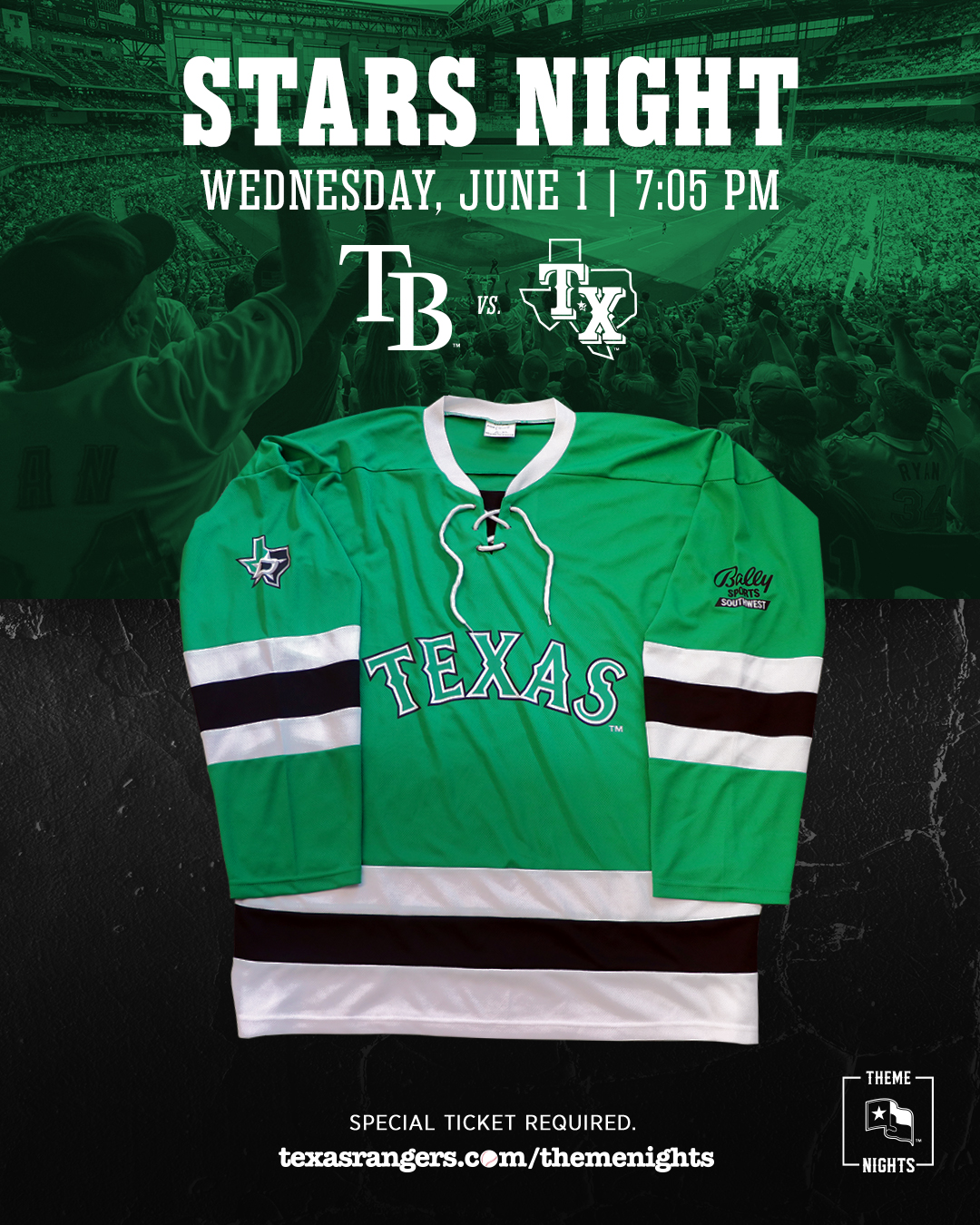 Dallas stars hotsell texas rangers jersey