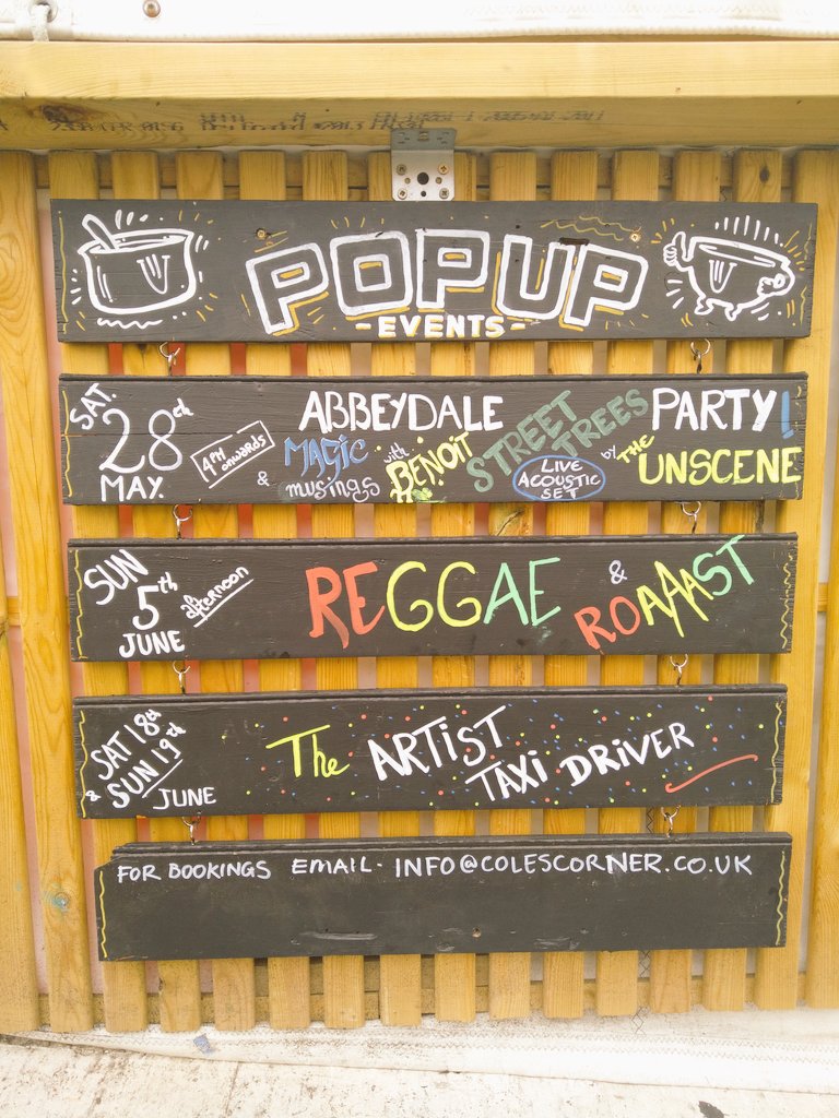 It's all about <a href="/AbbeydaleTrees/">Abbeydale Street Trees</a> tomorrow with the parklet launch day. We have Tree Art, Magic and Live Music here from 4pm #PartInTheParklet #AbbeydaleRoad #Sheffield #CommunityAction #LoveLocal