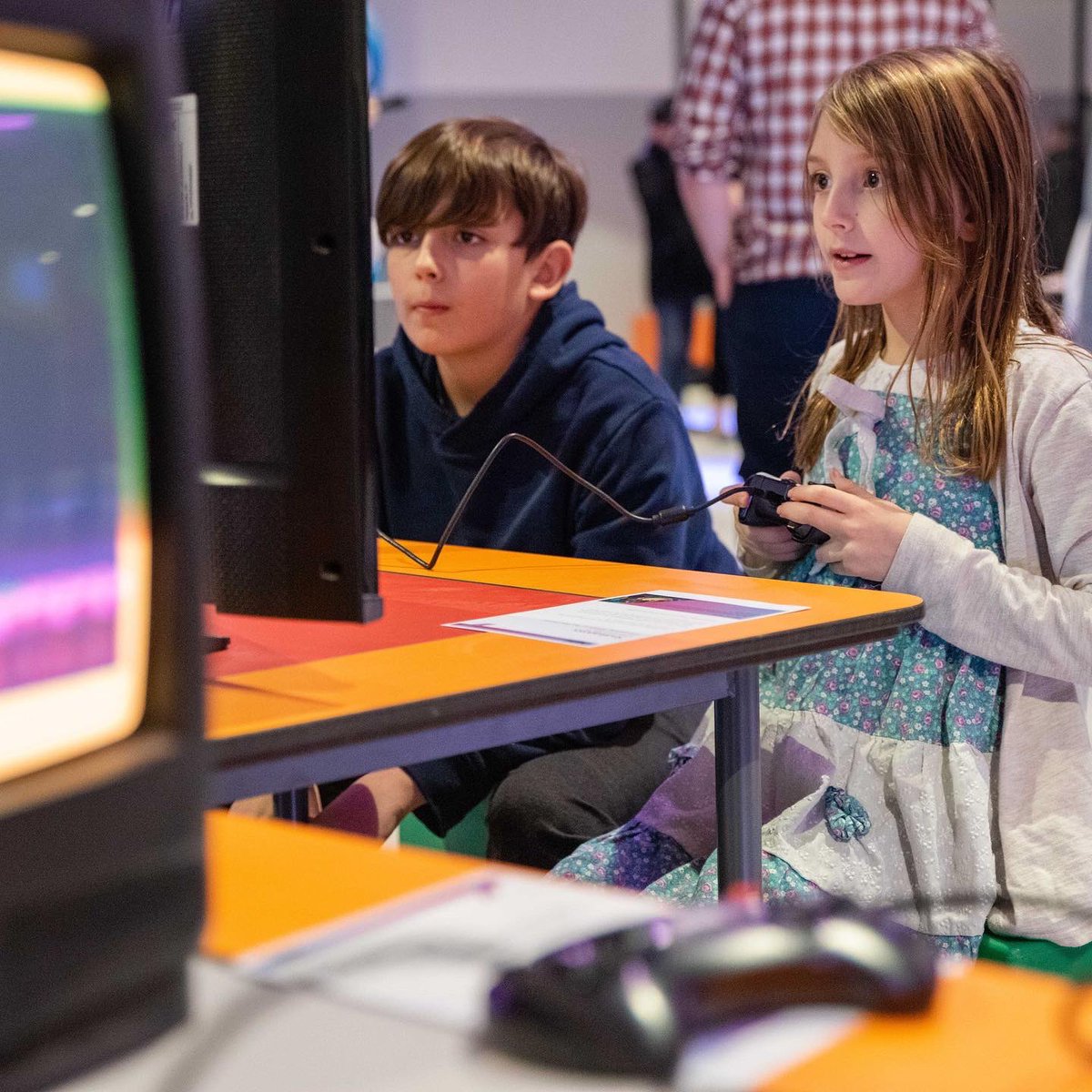 SheffieldGaming's tweet photo. Thinking about stuff to do with the kids over half term? What about a Sheffield Gaming Trail! Kick off @nvmuk, head over the road to @ExtraLifeGaming for lunch, check out the new @PatriotGamesLtd venue on Mary St and wrap up with snacks and board games at @TreehouseBGC 🎮👾🎲🍽 https://t.co/SzHuRwcQg7