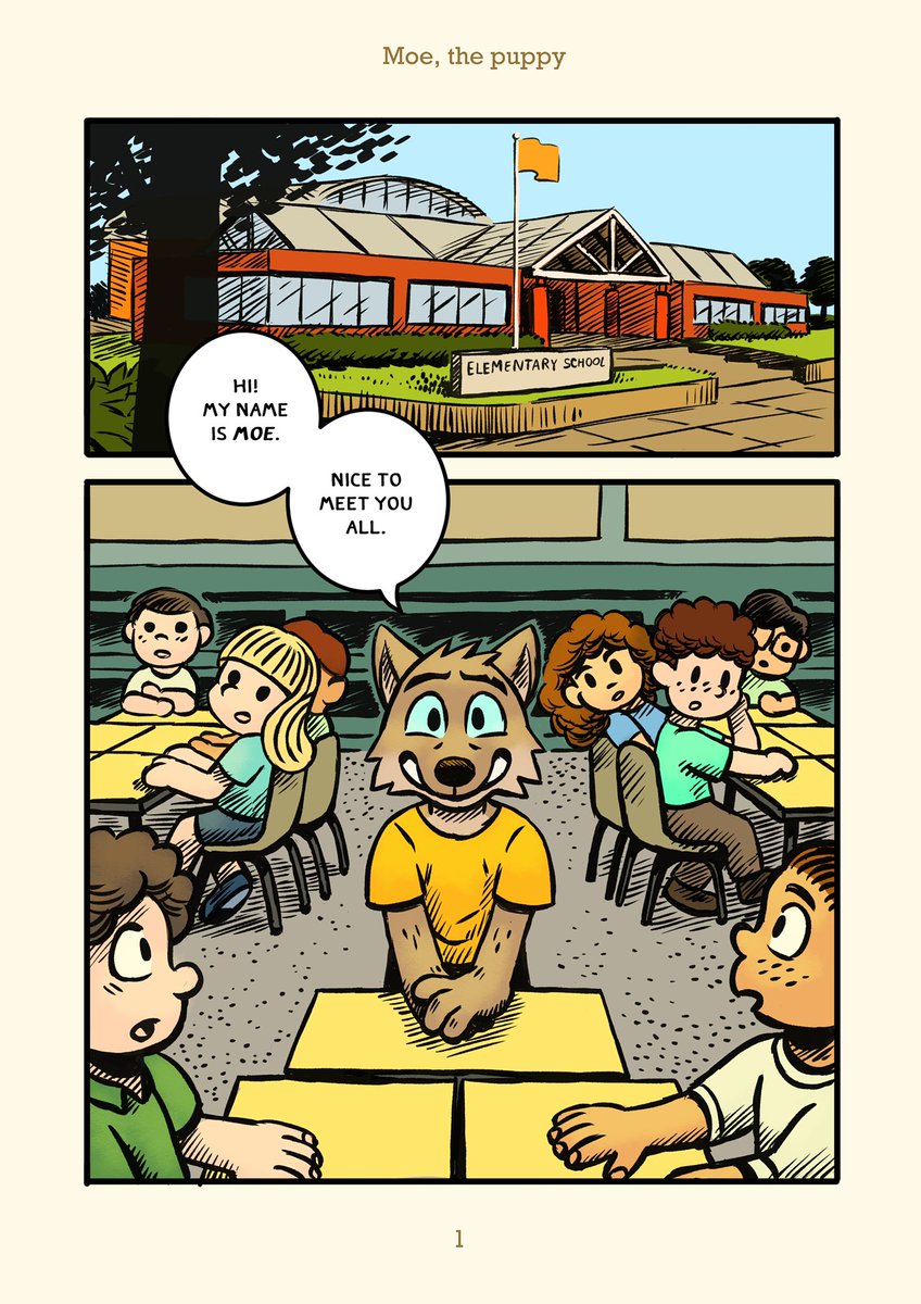 saran_kit's tweet photo. Wolf’s first crime.

Moe the puppy
(Page 1-2)

#TheBadGuys #fanart #comic https://t.co/zlvyiBP3re