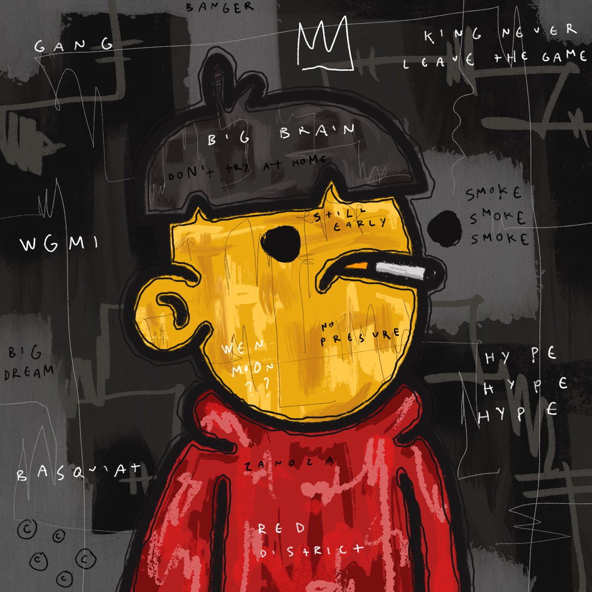 🔥 NEW AUCTION 🔥

Doodlesquiat #99 is here, gold face, red sweat, dark background… fire combo 💯

2hrs auction
10 #tez start bid 

objkt.com/auction/e/l5vJ…

Good luck everyone 🍀

#CleanNFT #tezos #objkt #hicetnunc