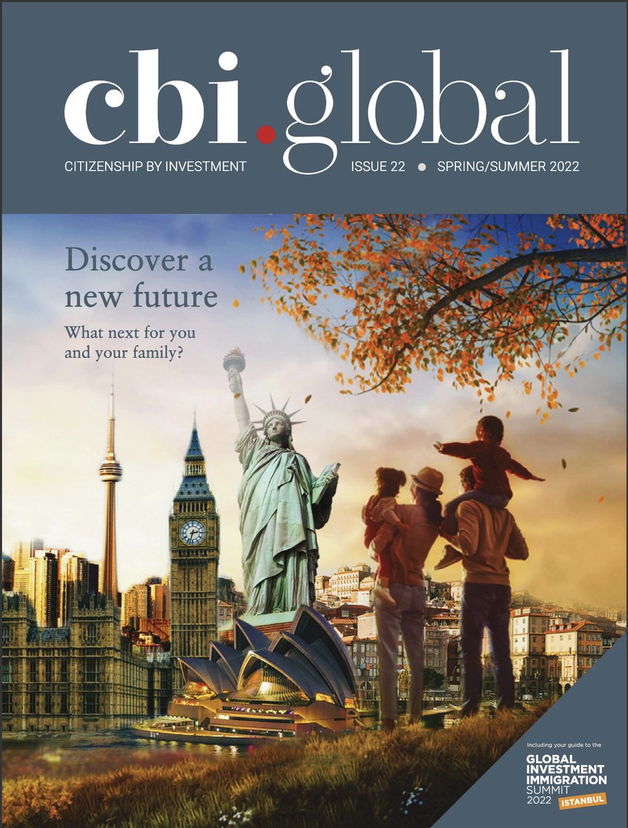 Get a hold of the latest issue of our #cbi #global #magazines
CBI Global has become the ultimate guide for #HNWIs looking to invest for citizenship. On our website you will find the latest news updates on the various citizenship by investment and residency programmes