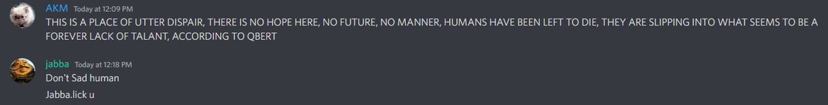 Everyone needs a jabba in times of despair.