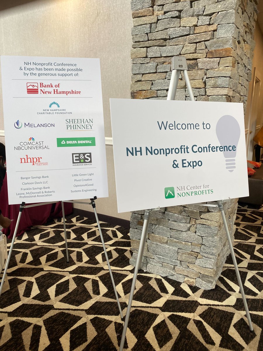 Our team had a great time attending the <a href="/nhnonprofits/">NH Center for #NPs</a> Annual Conference yesterday. Our favorite part was connecting with so many different nonprofits and learning about their missions in New Hampshire communities! Thank you to everyone who stopped by to say hello 👋🏽