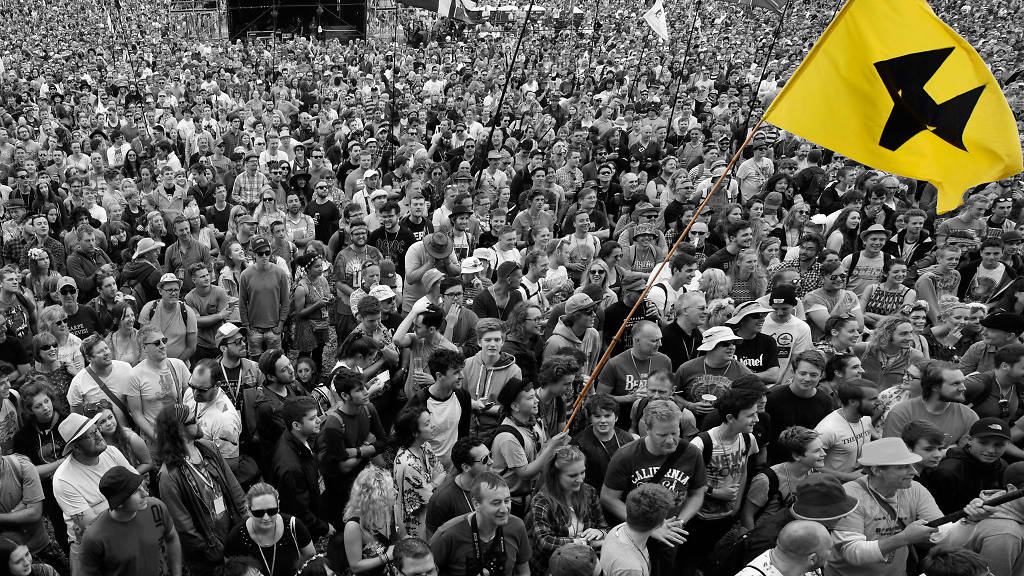 4 weeks till Glastonbury. Wolves flag has been retreaved from the drawer, bamboo canes &amp; jubilee clips located in garage. The greatest show on earth will be blessed by the greatest flag on earth once again. 'Spot the wolves flag' returns to your screens last weekend in June!😜🐺